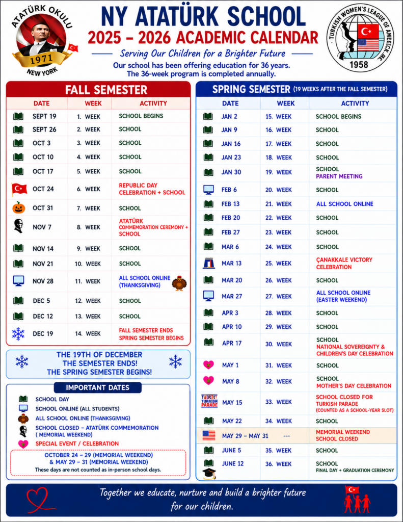 School calendar